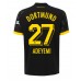 Billige Borussia Dortmund Karim Adeyemi #27 Udebane Fodboldtrøjer 2023-24 Kortærmet